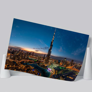 Dubai Cityscape Poster Prints Wall Art Decor, Unframe, Poster Art