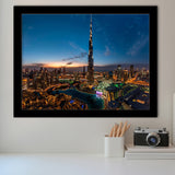 Dubai Cityscape Framed Art Prints Wall Art Decor, Framed Picture, Home Decor