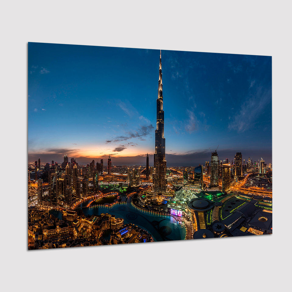Dubai Cityscape Poster Prints Wall Art Decor, Unframe, Poster Art
