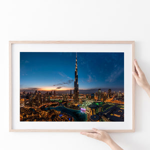 Dubai Cityscape Poster Prints Wall Art Decor, Unframe, Poster Art