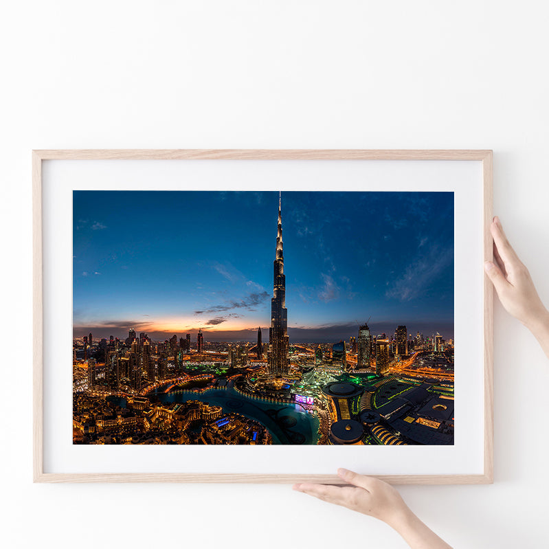 Dubai Cityscape Poster Prints Wall Art Decor, Unframe, Poster Art