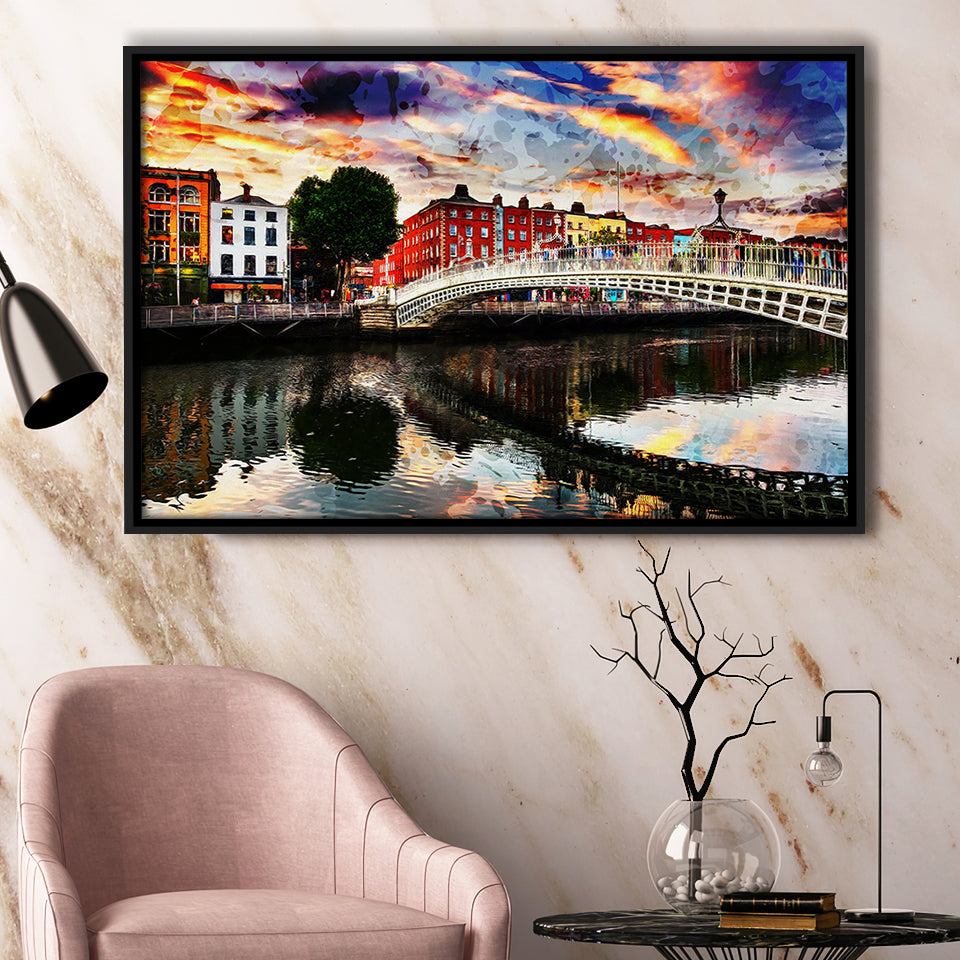Dublin Framed Canvas Prints Wall Art Decor - Painting Canvas, Framed Picture, Home Decor