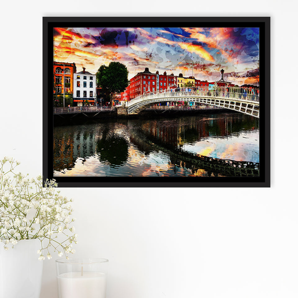 Dublin Framed Canvas Prints Wall Art Decor - Painting Canvas, Framed Picture, Home Decor