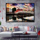 Dublin Framed Canvas Prints Wall Art Decor - Painting Canvas, Framed Picture, Home Decor