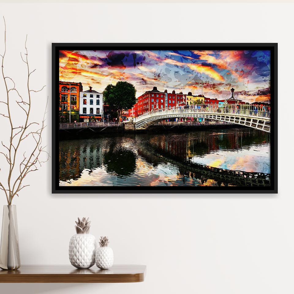 Dublin Framed Canvas Prints Wall Art Decor - Painting Canvas, Framed Picture, Home Decor