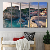 Dubrovnic Canvas Art, Dubrovnic Print 5 Panels B,Large Canvas,Canvas Prints Wall Art Home Decor