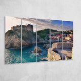 Dubrovnic Canvas Art, Dubrovnic Print 5 Panels B,Large Canvas,Canvas Prints Wall Art Home Decor