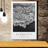 Dubrovnik Croatia Black And White Art Canvas Prints Wall Art Home Decor