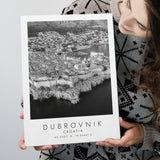 Dubrovnik Croatia Black And White Art Canvas Prints Wall Art Home Decor