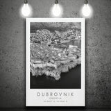 Dubrovnik Croatia Black And White Art Canvas Prints Wall Art Home Decor
