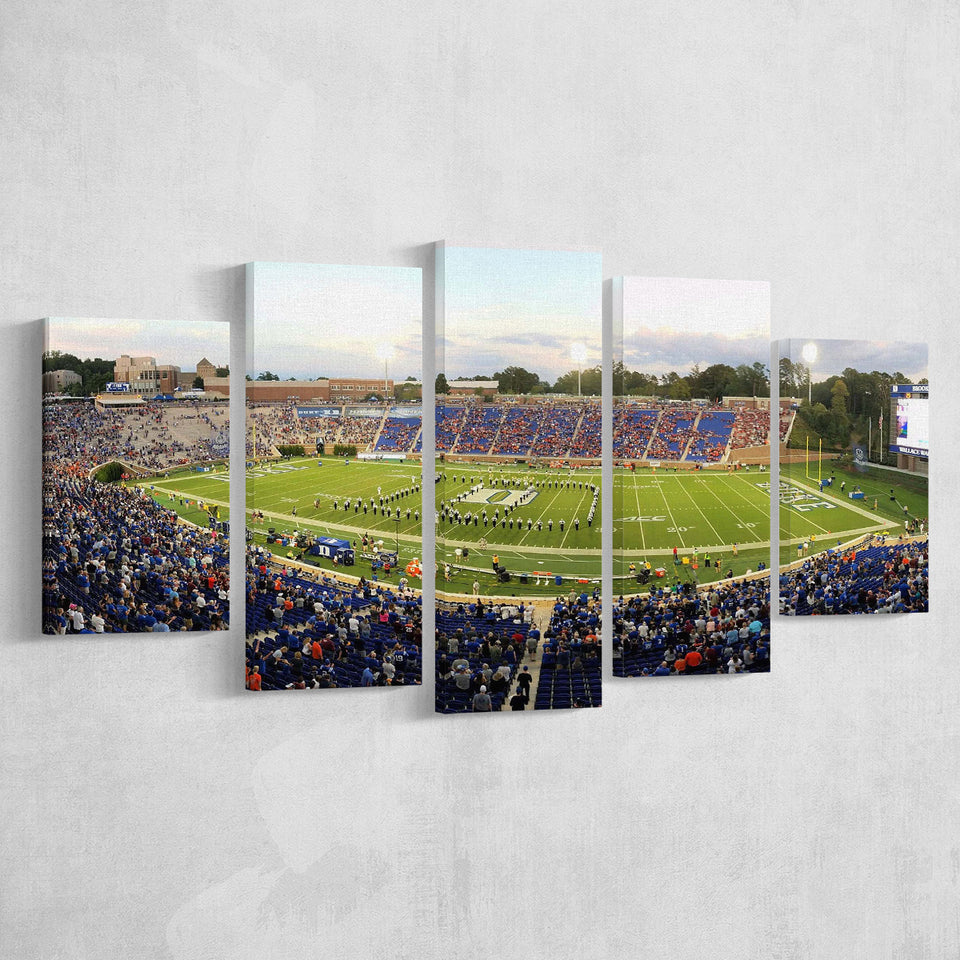 Duke Blue Devils Stadium Canvas Prints Wallace Wade Stadium Wall,Multi Panels,Sport Stadium Art Prints, Fan Gift