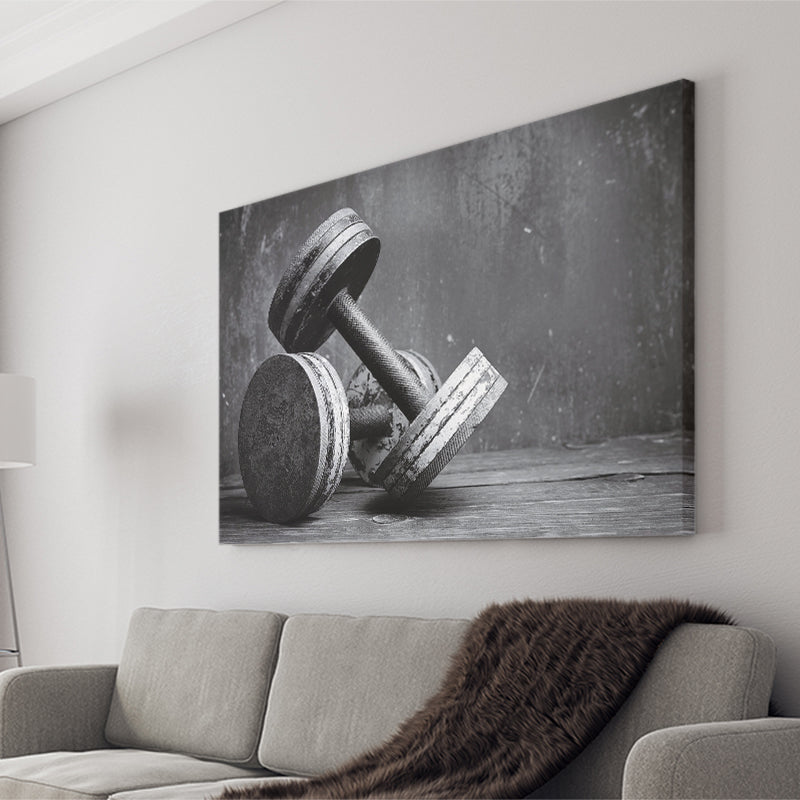 Dumbbells 2 Canvas Prints Wall Art Decor - Paiting Canvas, Art Prints, Wall Decor, For Sale