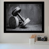 Dumbbells 2 Framed Art Prints Wall Decor - Painting Prints, Framed Picture, Home Decor