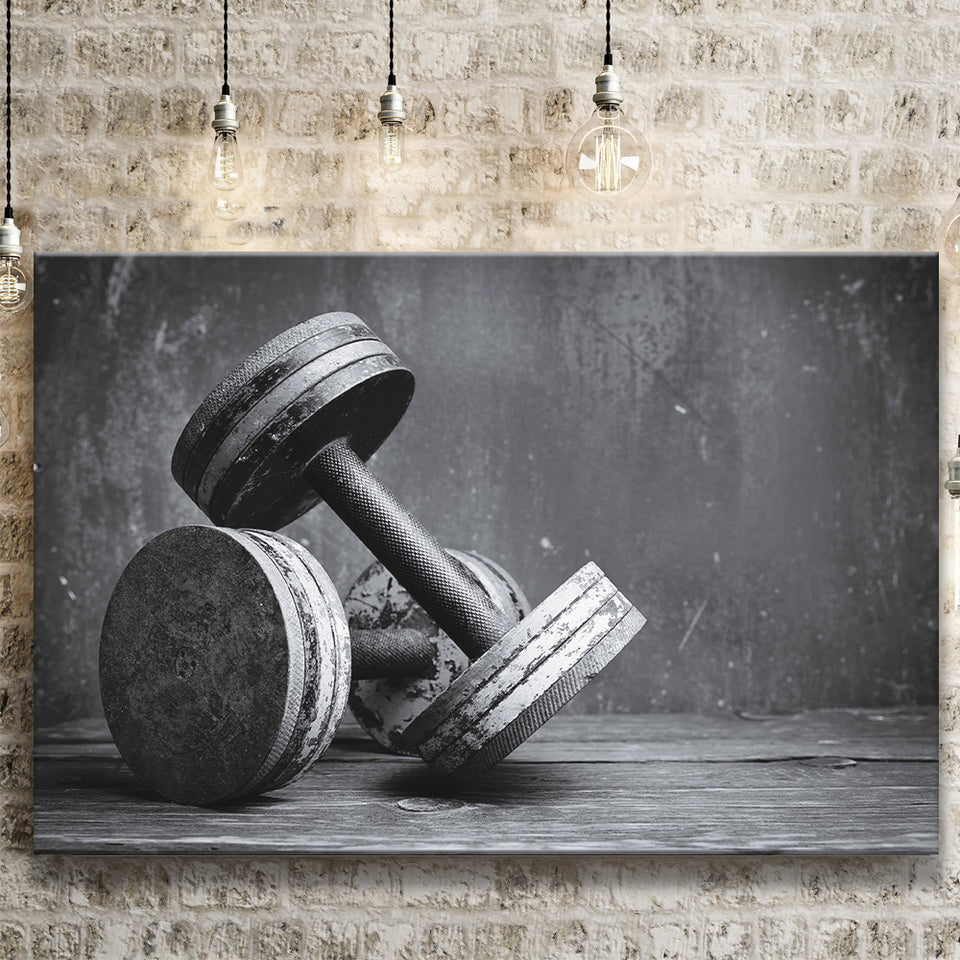 Dumbbells 2 Canvas Prints Wall Art Decor - Paiting Canvas, Art Prints, Wall Decor, For Sale