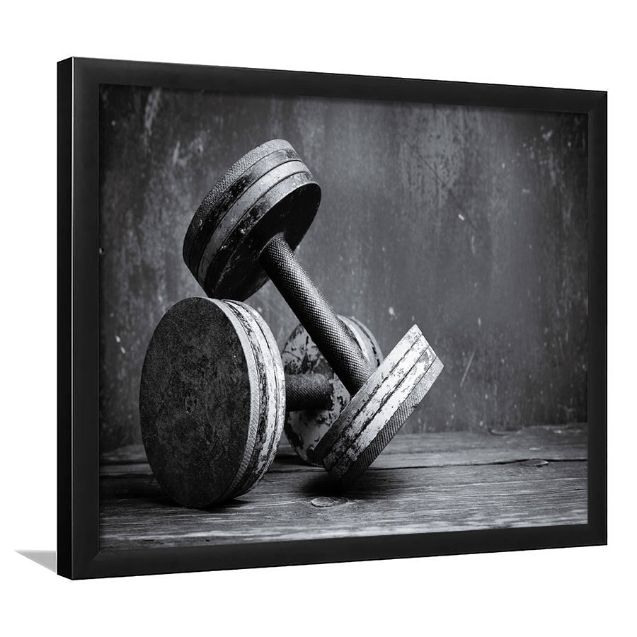Dumbbells 2 Framed Art Prints Wall Decor - Painting Prints, Framed Picture, Home Decor