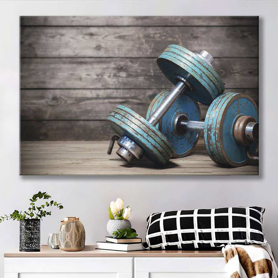 Dumbbells Canvas Prints Wall Art Decor - Paiting Canvas, Art Prints, Wall Decor, For Sale