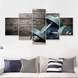 Dumbbells 5 Piece Canvas Prints Wall Art Decor - Painting Canvas, Multi Panels