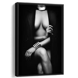 Elegance Framed Canvas Prints Wall Art Home Decor - Painting Canvas,Black Frame, Ready to hang