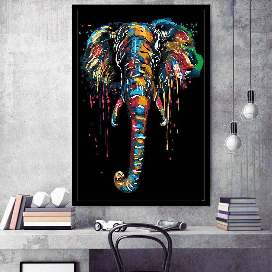 Elephant Kunye Framed Art Prints Wall Decor - Art Prints, Framed Picture,For Sale, Ready to hang