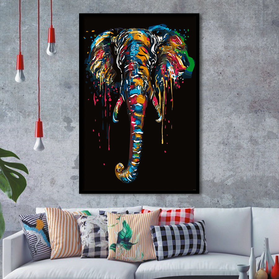 Elephant Kunye Framed Art Prints Wall Decor - Art Prints, Framed Picture,For Sale, Ready to hang