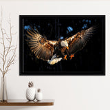 Eagle Flying Framed Canvas Prints - Painting Canvas, Art Prints,  Wall Art, Home Decor, Prints for Sale