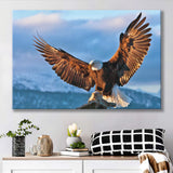 Eagle In A Mountain And Clouds Canvas Prints Wall Art - Painting Canvas, Home Wall Decor, Painting Prints, For Sale