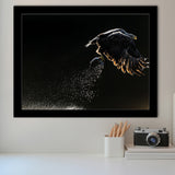 Eagles Hunting Fish, Framed Art Prints Wall Art Home Decor, Ready to Hang