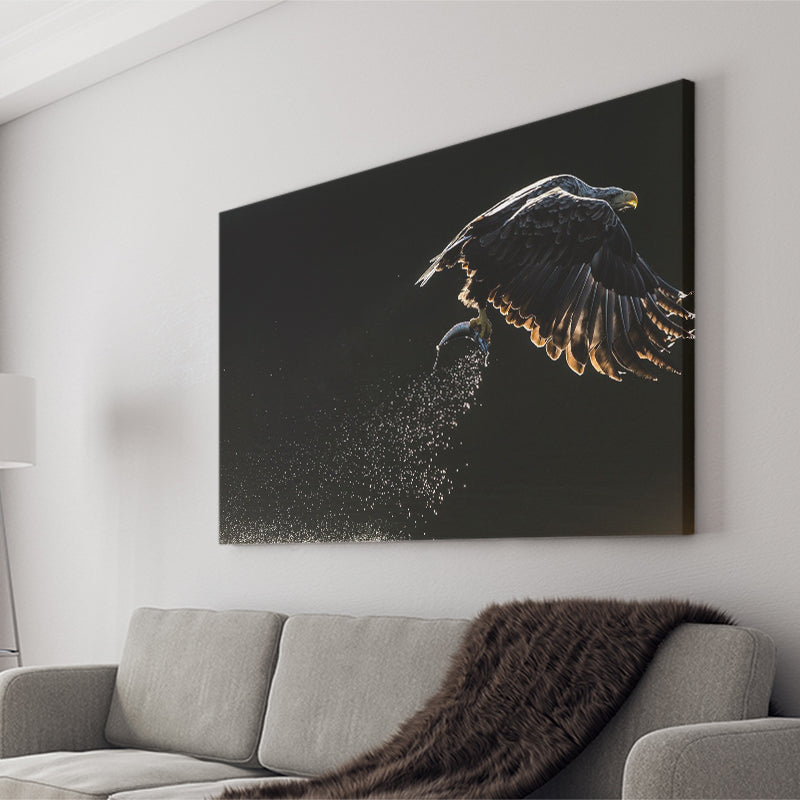 Eagles Hunting Fish, Framed Canvas Prints Wall Art Home Decor,Floating –  UnixCanvas