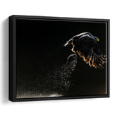Eagles Hunting Fish, Framed Canvas Prints Wall Art Home Decor,Floating Frame, Ready to Hang