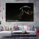 Eagles Hunting Fish, Framed Canvas Prints Wall Art Home Decor,Floating Frame, Ready to Hang