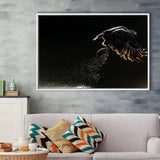 Eagles Hunting Fish, Framed Canvas Prints Wall Art Home Decor,Floating Frame, Ready to Hang