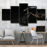 Eagles Hunting Fish, Multi Panels, 5 Pieces, Canvas Prints Wall Art Home Decor