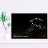 Eagles Hunting Fish, Framed Art Prints Wall Art Home Decor, Ready to Hang