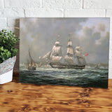 East Indiaman H C S Thomas Coutts Off The Needles Isle Of Wight Canvas Wall Art - Canvas Prints, Prints For Sale, Painting Canvas