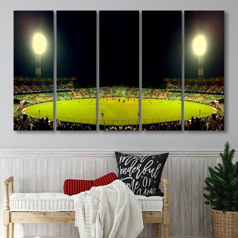 Eden Garden Cricket Ground, Stadium Canvas, Sport Art, Gift for him, Multi Panels B, Canvas Prints Wall Art Decor
