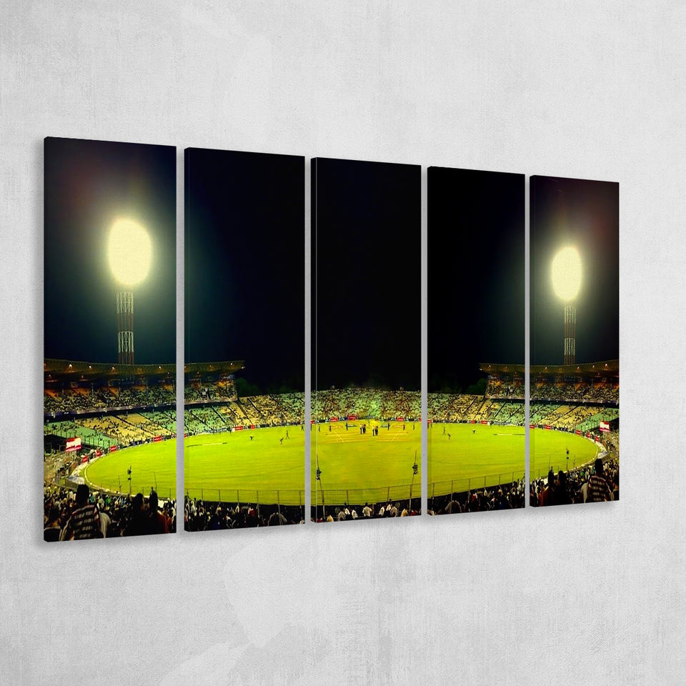 Eden Garden Cricket Ground, Stadium Canvas, Sport Art, Gift for him, Multi Panels B, Canvas Prints Wall Art Decor