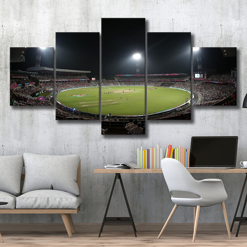 Eden Gardens in Kolkata, Stadium Canvas, Sport Art, Large Canvas, Multi Panels, Canvas Prints Wall Art Decor