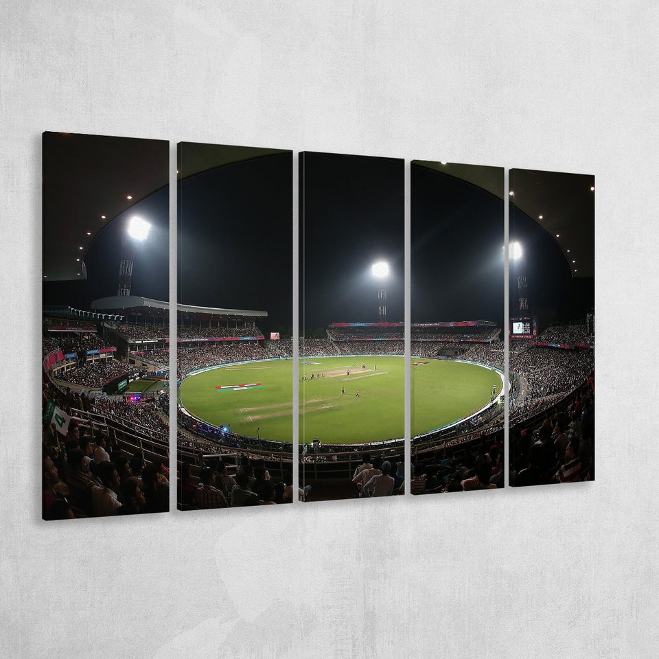 Eden Gardens in Kolkata, Stadium Canvas, Sport Art, Gift for him, Multi Panels B, Canvas Prints Wall Art Decor