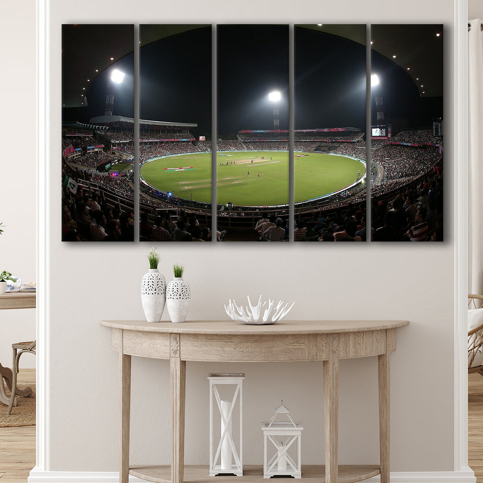 Eden Gardens in Kolkata, Stadium Canvas, Sport Art, Gift for him, Multi Panels B, Canvas Prints Wall Art Decor