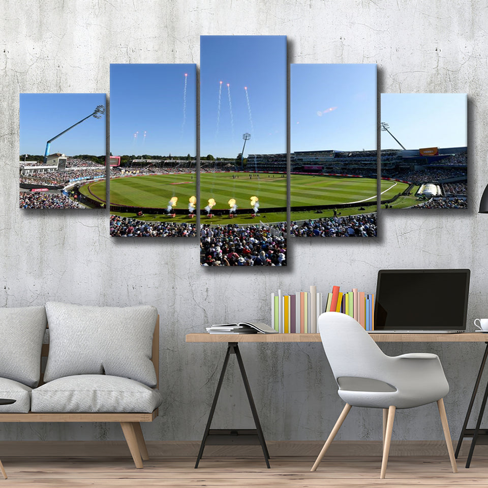 Edgbaston Stadium in Birmingham, Stadium Canvas, Sport Art, Large Canvas, Multi Panels, Canvas Prints Wall Art Decor