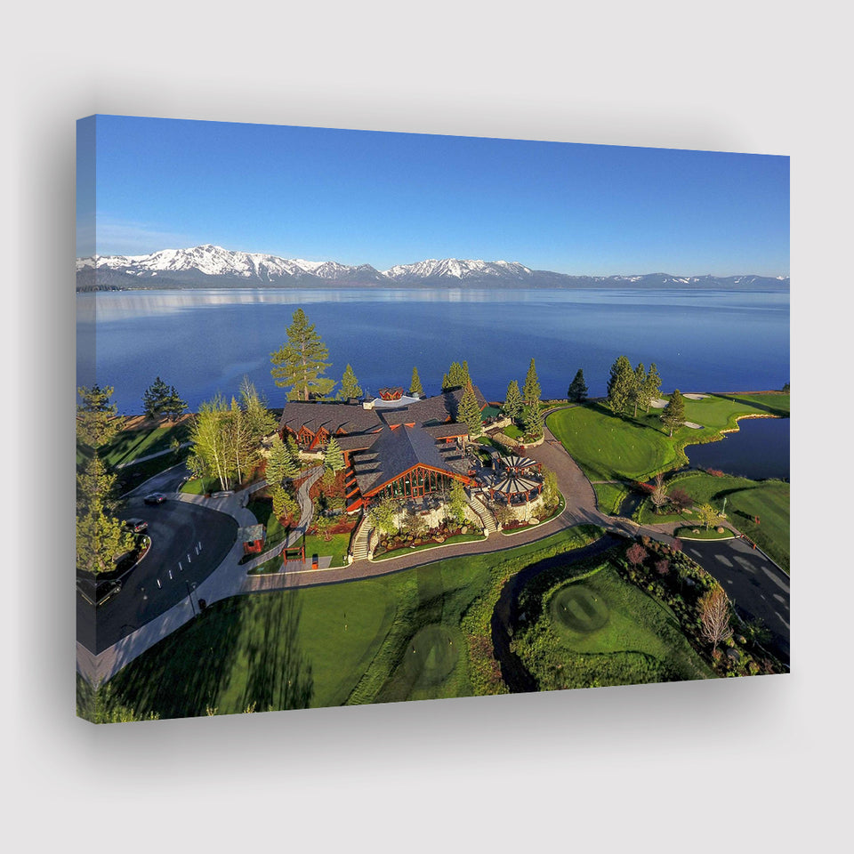Edgewood Tahoe Golf Course Resort Stateline, Nevada, Golf Art Print, Golf Lover, Canvas Prints Wall Art Decor
