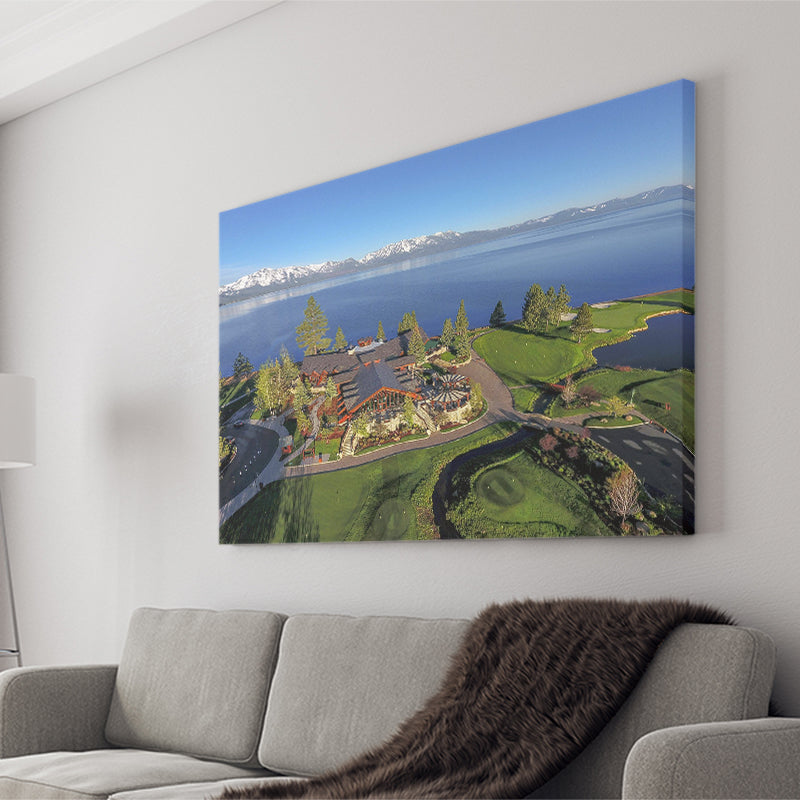 Edgewood Tahoe Golf Course Resort Stateline, Nevada, Golf Art Print, Golf Lover, Canvas Prints Wall Art Decor