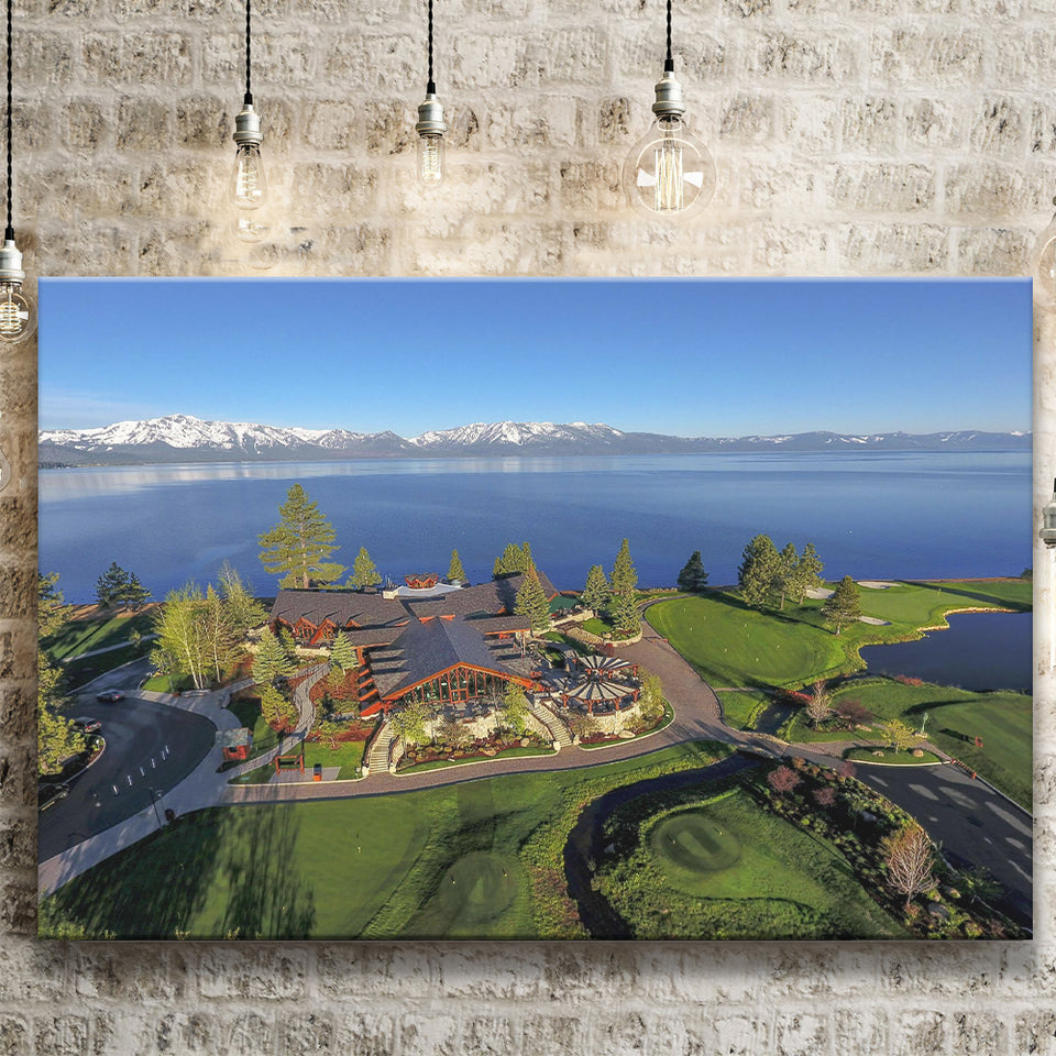 Edgewood Tahoe Golf Course Resort Stateline, Nevada, Golf Art Print, Golf Lover, Canvas Prints Wall Art Decor