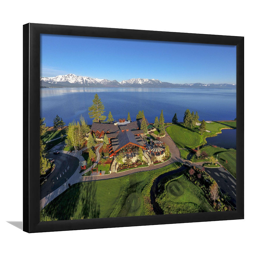 Edgewood Tahoe Golf Course Resort Stateline, Nevada, Golf Sport Print, Golf Lover, Framed Art Prints Home Decor