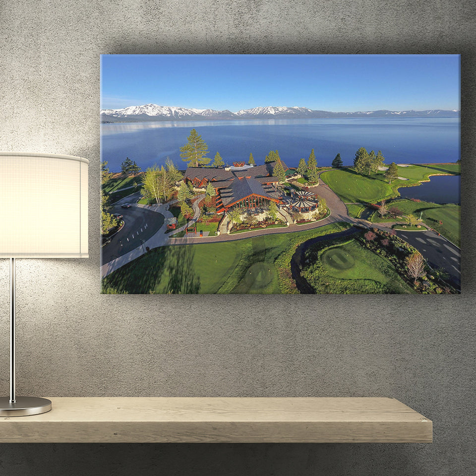 Edgewood Tahoe Golf Course Resort Stateline, Nevada, Golf Art Print, Golf Lover, Canvas Prints Wall Art Decor