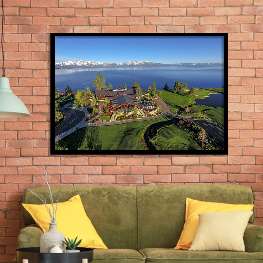 Edgewood Tahoe Golf Course Resort Stateline, Nevada, Golf Sport Print, Golf Lover, Framed Art Prints Home Decor
