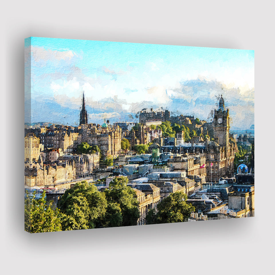 Edinburgh Skyline Canvas Prints Wall Art Decor - Paiting Canvas, Art Prints, Wall Decor, For Sale