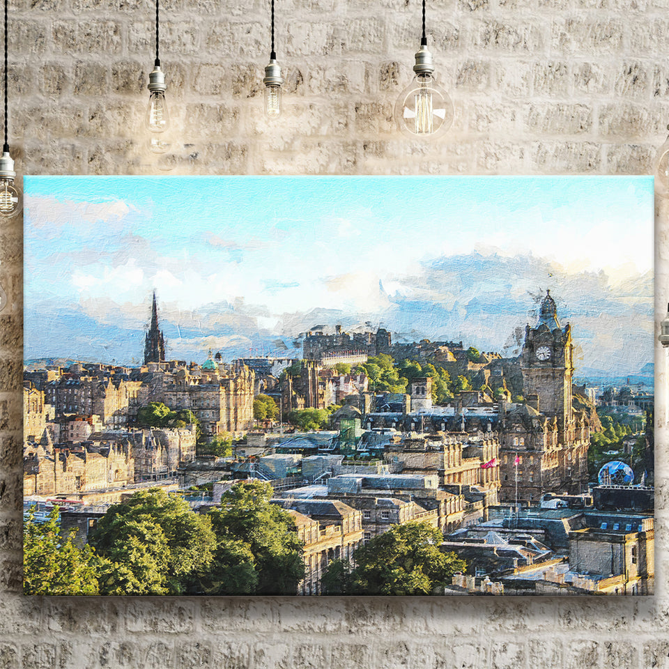 Edinburgh Skyline Canvas Prints Wall Art Decor - Paiting Canvas, Art Prints, Wall Decor, For Sale