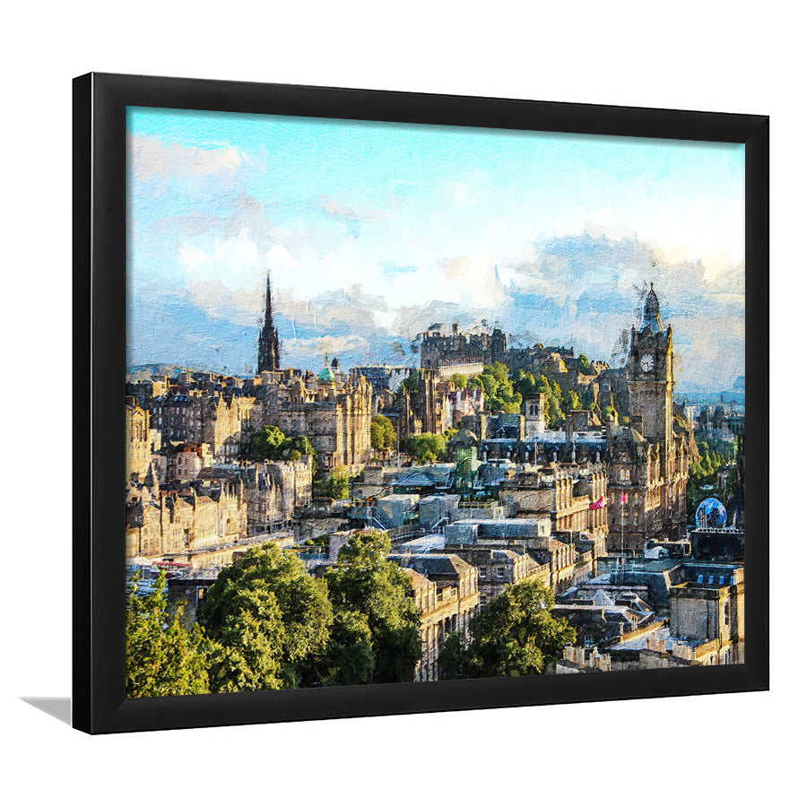 Edinburgh Skyline Framed Art Prints Wall Decor - Painting Prints, Framed Picture, Home Decor