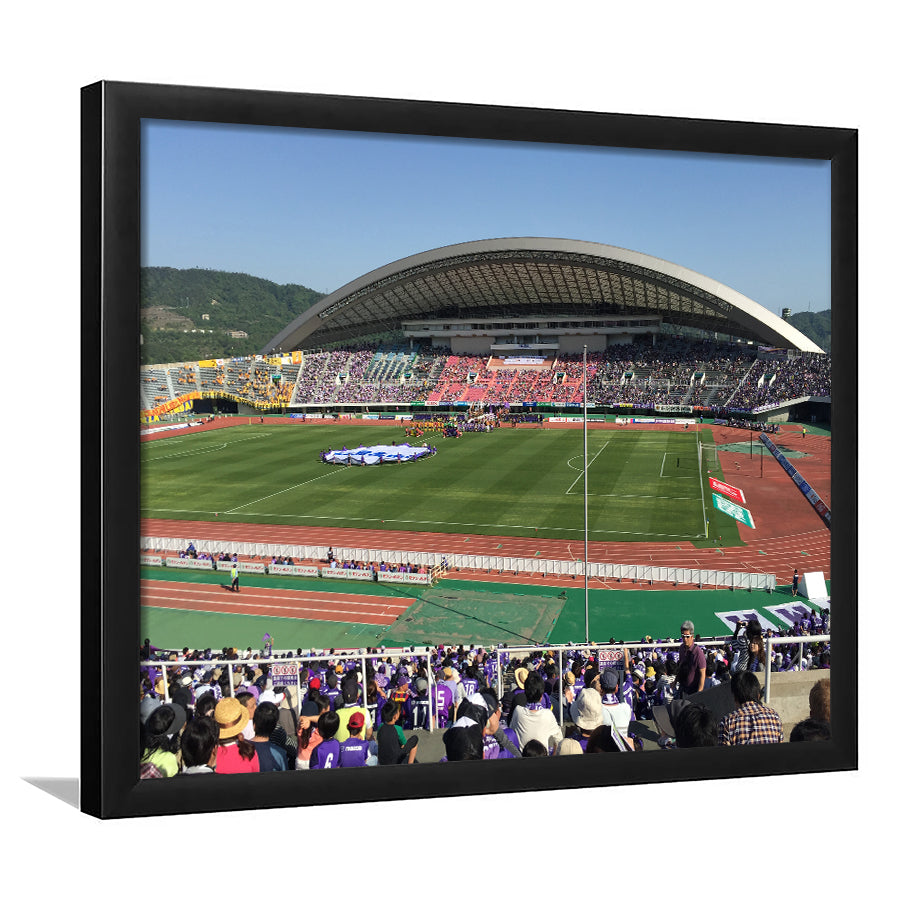 Edion Stadium Hiroshima, Stadium Canvas, Sport Art, Gift for him, Framed Art Prints Wall Art Decor, Framed Picture
